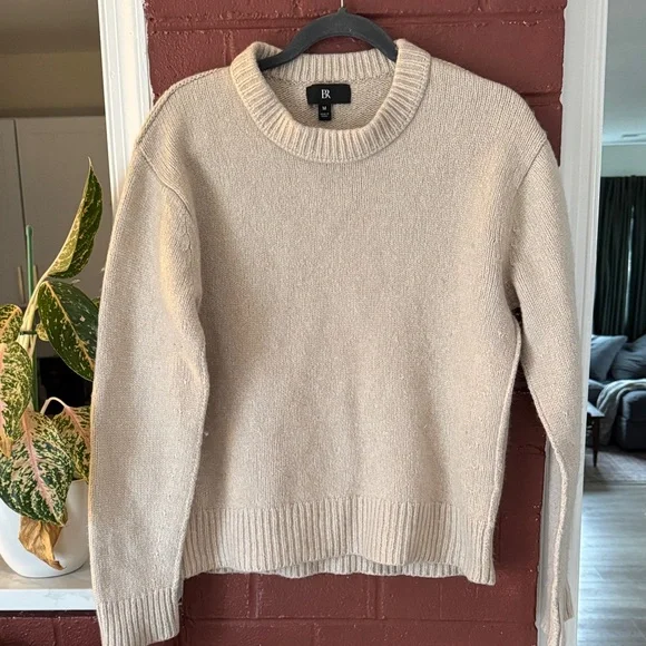 Banana Republic Cream Wool Blend Sweater - Picture 1 of 4